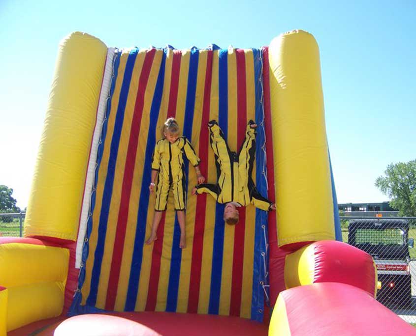 Velcro Wall Interactive Inflatable Game includes two Velcro Suits – Big Top  Inflatables